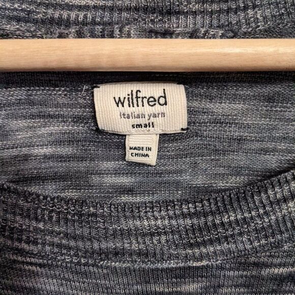 ARITZIA Wilfred | Balzac Sweater in Grey/Black Space Dye - Picture 6 of 7